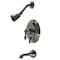 Kingston Brass NB36300ACL Single-Handle Tub and Shower Faucet, Black Stainless Steel NB36300ACL - alternate 1